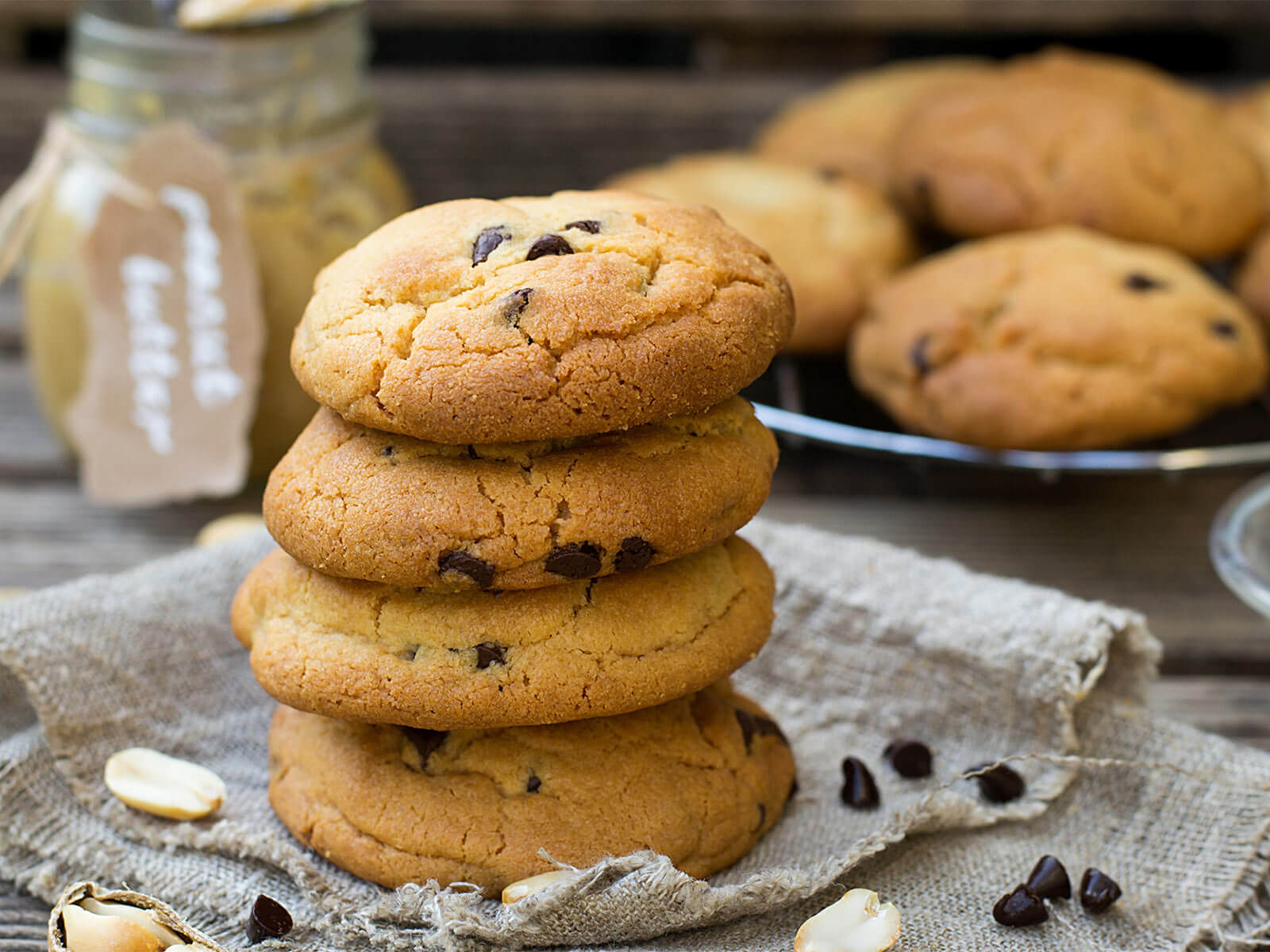 Bolachas de Manteiga de Amendoim com Chocolate