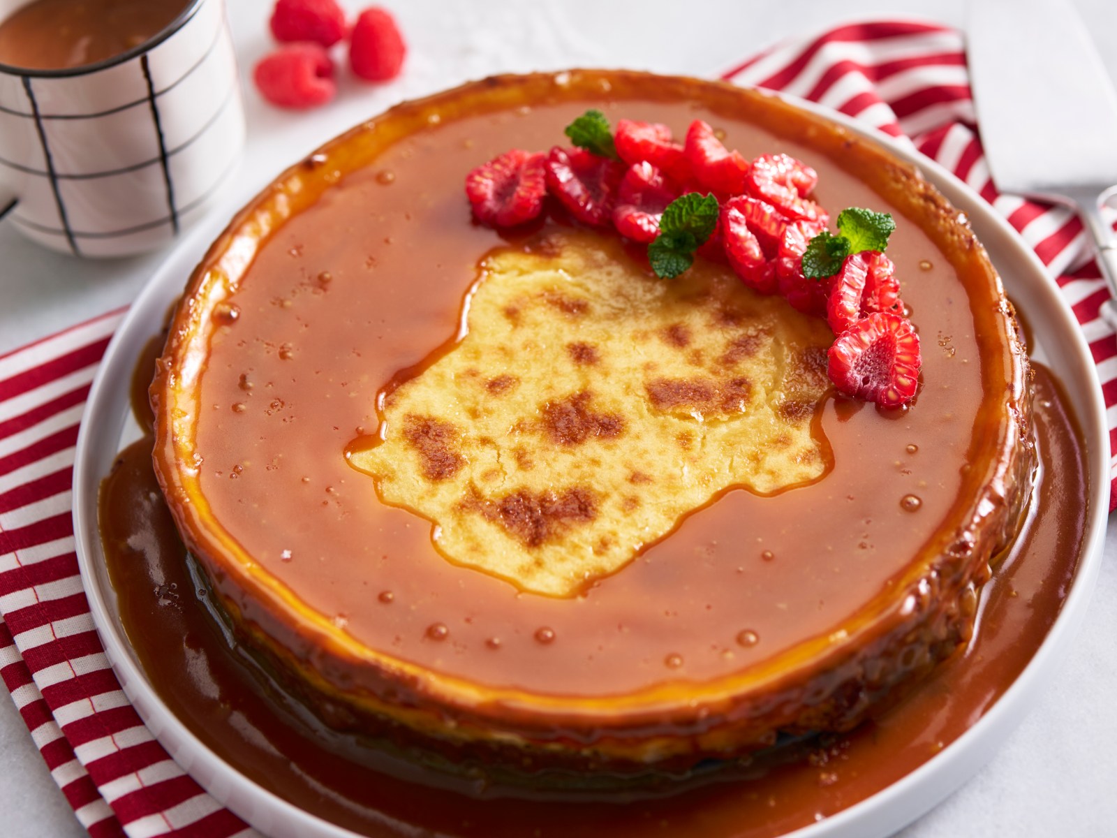 imagem de cheesecake de caramelo salgado